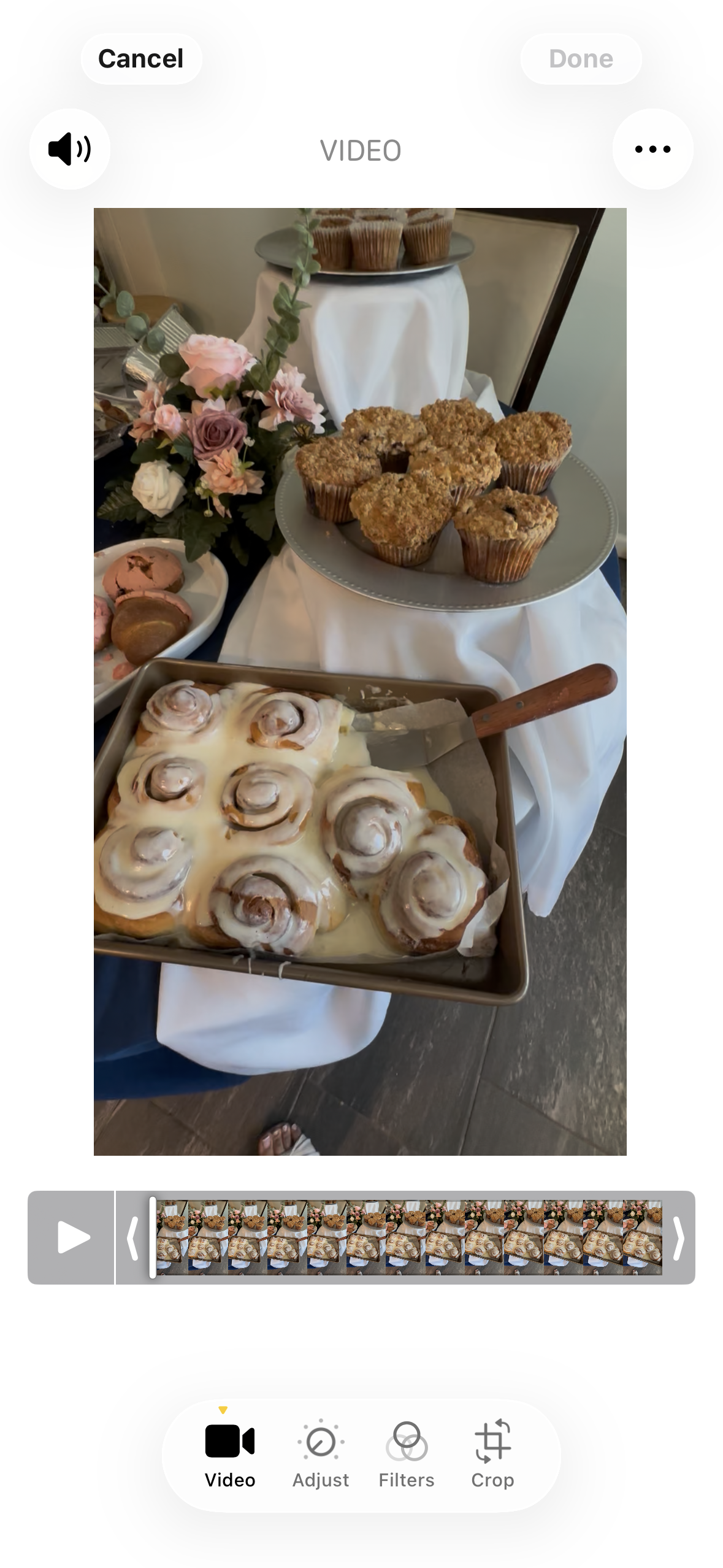 Fresh-made cinnamon bun