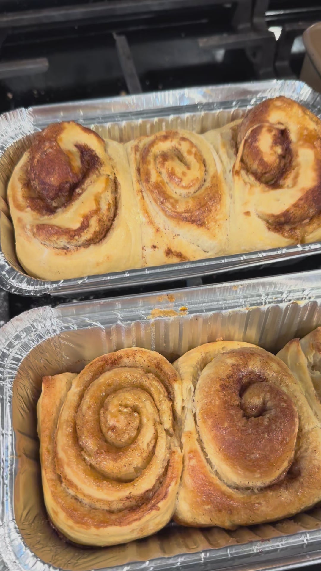Cinnamon bun trio