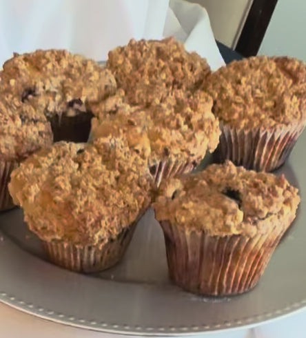 Blueberry Almond Crumb Muffin